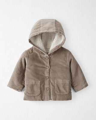 Product image 1 of Baby Sherpa Lined Corduroy Jacket Made With Organic Cotton and Recycled Materials 
