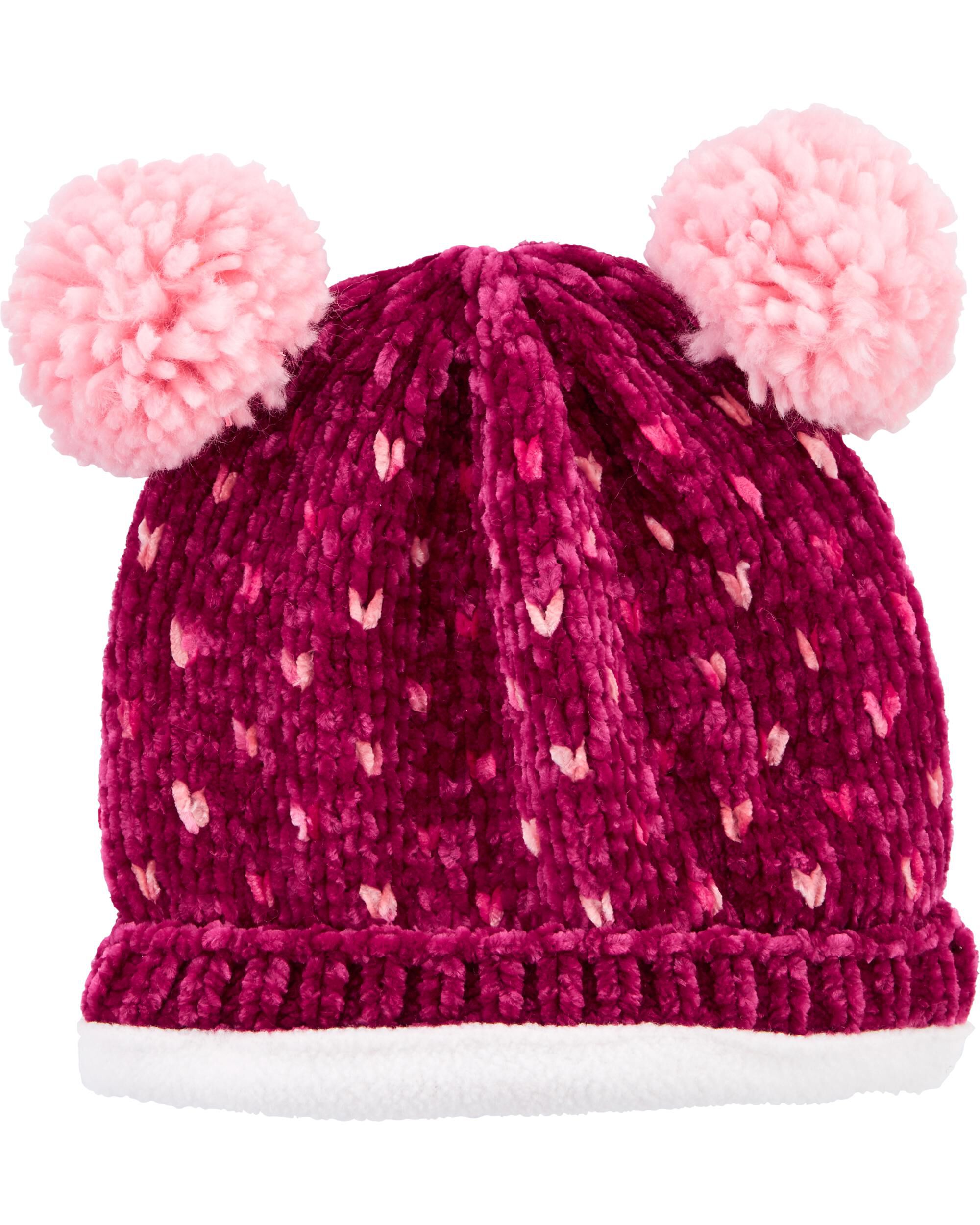 carters baby girl winter hats
