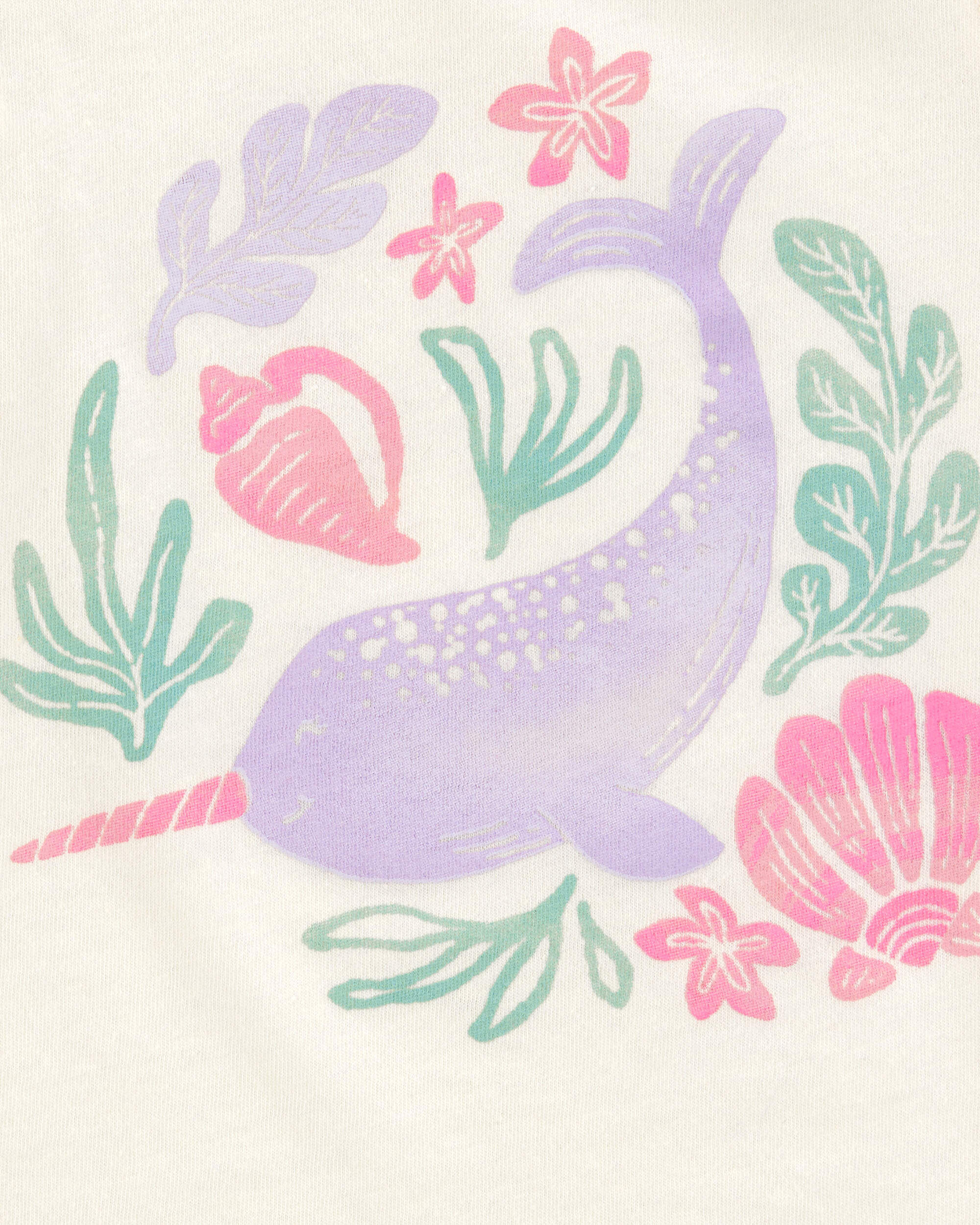 Toddler Narwhal Muscle Tank - Ivory