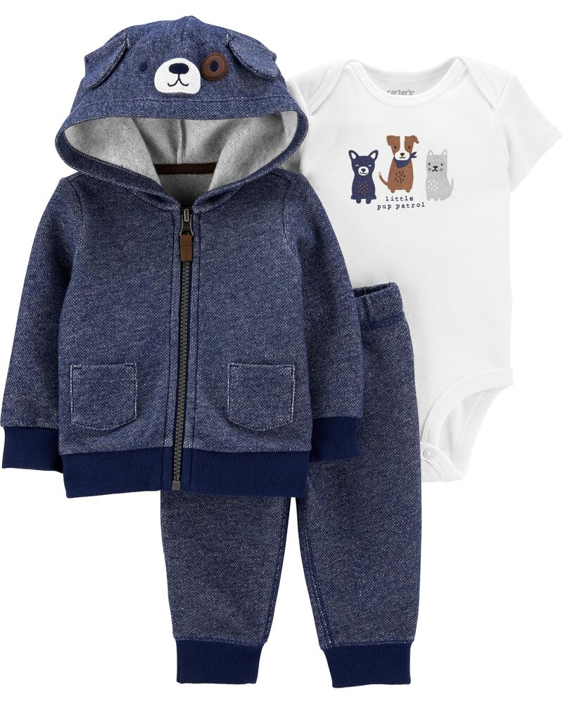 3 Piece Dog Little Jacket Set Carters Com