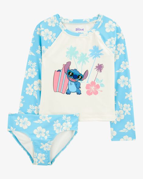  Product image 1 of Kid Disney© Lilo & Stitch 2-Piece Rashguard Swimsuit Set - Blue