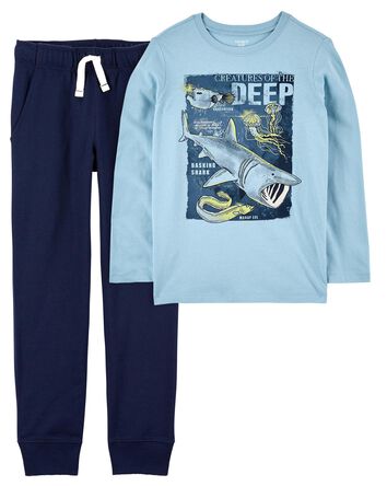 Kid Graphic Tee & French Terry Joggers Set
