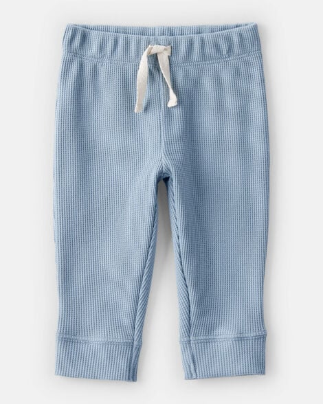 Baby Boy 2-Piece Construction Thermal Bodysuit & Pant Set - Grey