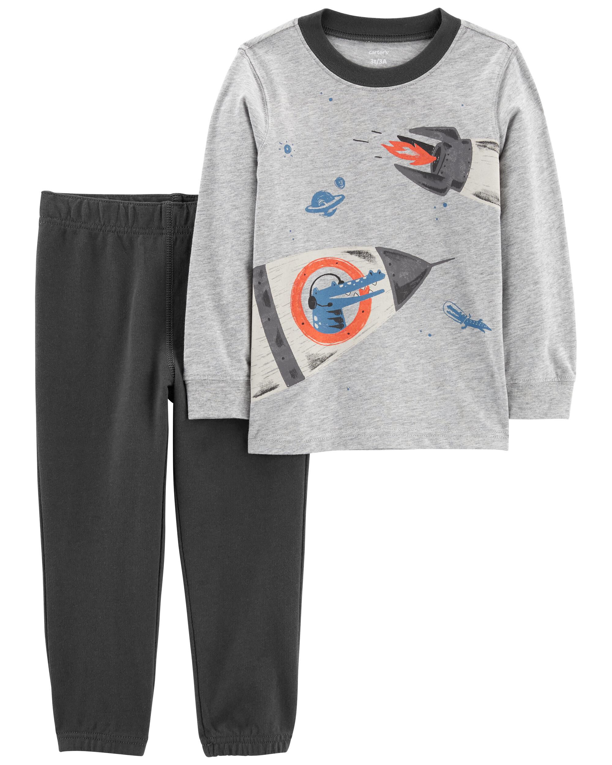 2 Piece Rocket Ship Tee Jogger Set Carter s Carter s