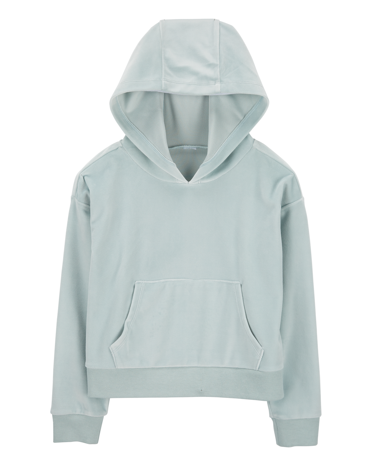 Kid Cropped Velour Hoodie - Blue - Carter's | Carter's