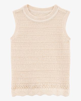 Product image 1 of Toddler Crotchet Knit Tank - Ivory