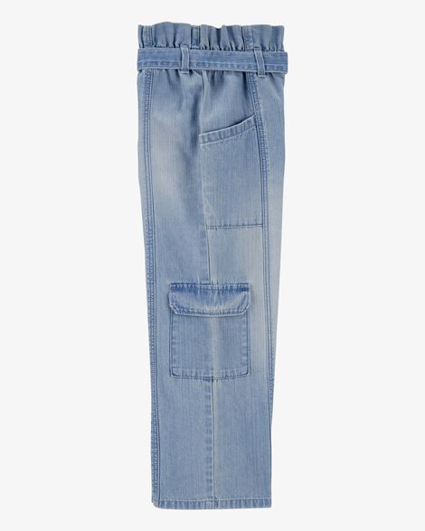 Product image 3 of Kid Tie-Waist Paperbag Cargo Pants