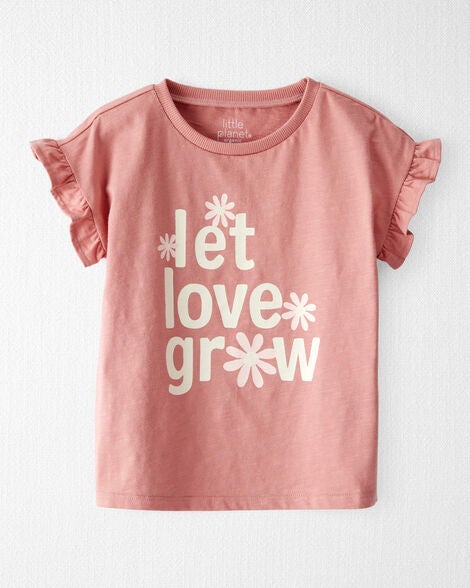  Product image 1 of Toddler Organic Cotton Flutter Sleeve Tee