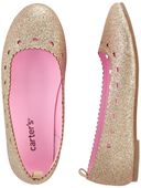 Gold - Kid Ellaria Ballet Flat Shoes, Selected