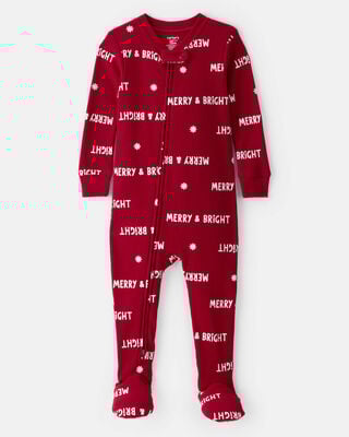 Baby 1-Piece Halloween 100% Snug Fit Cotton Footie Pajamas - Ivory