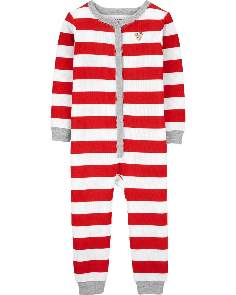Christmas Snap Up Thermal Footless Pjs Carters Com