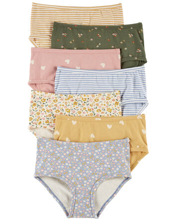7-Pack Floral Stretch Cotton Underwear