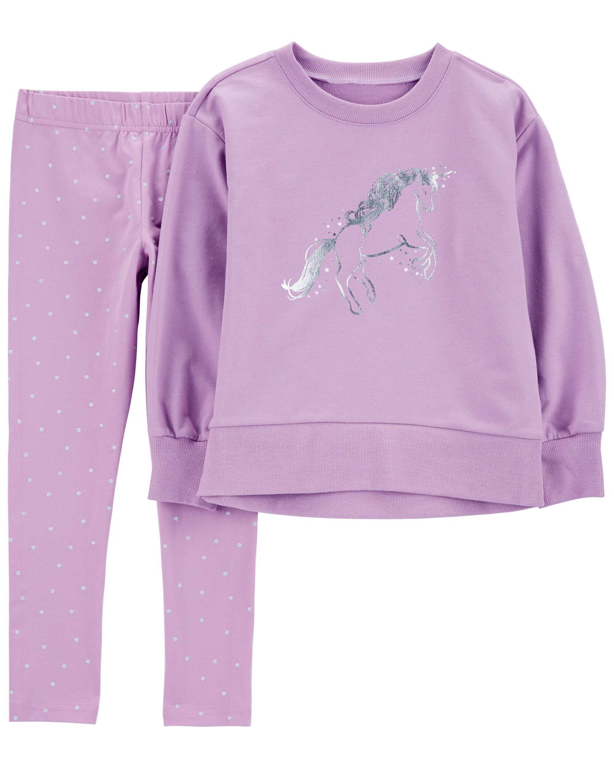 Carter's unicorn shirt and skirt top