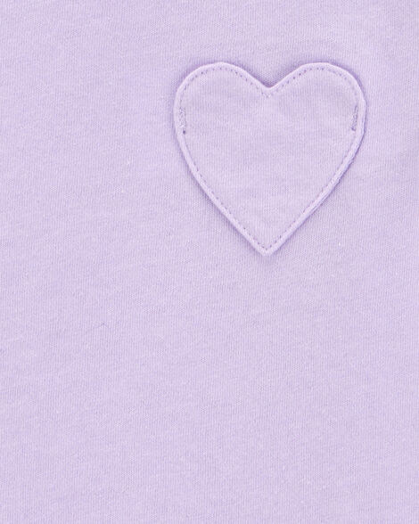 Product image 2 of Toddler Heart Pocket Short-Sleeve Fashion Top - Purple