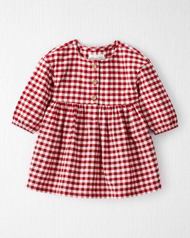 Baby Girl 3-Piece Thanksgiving Print Dress Set - White/Brown