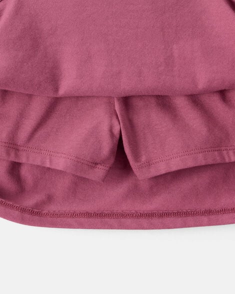 Kid 2-Piece London Short-Sleeve Top & Skirt Set - Pink