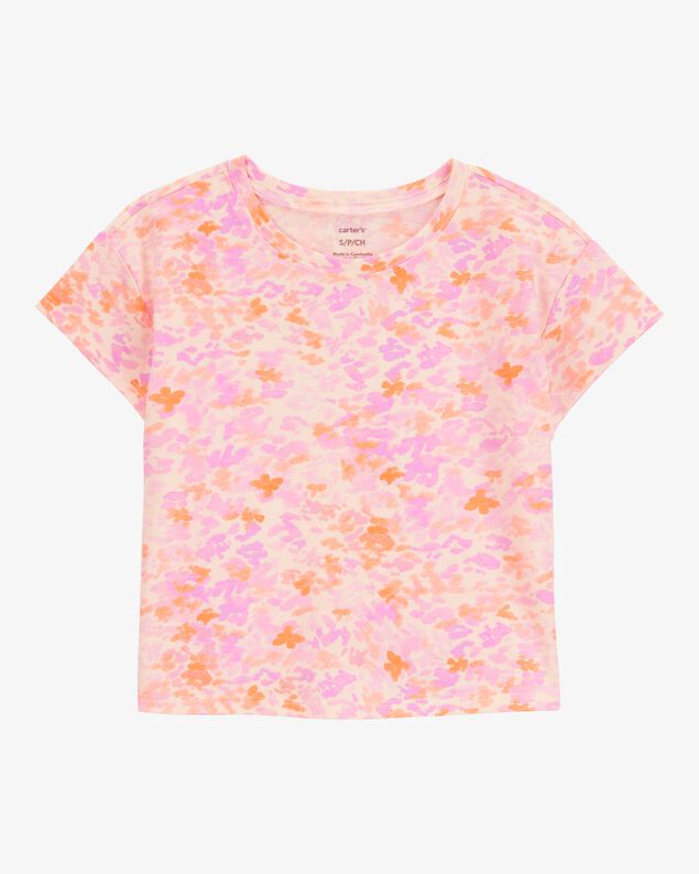 Product image 1 of Kid Floral Short-Sleeve Tee - Pink