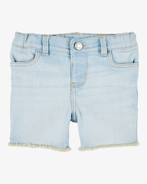  Product image 1 of Toddler Frayed Hem Iconic Denim Short - Splash Wash