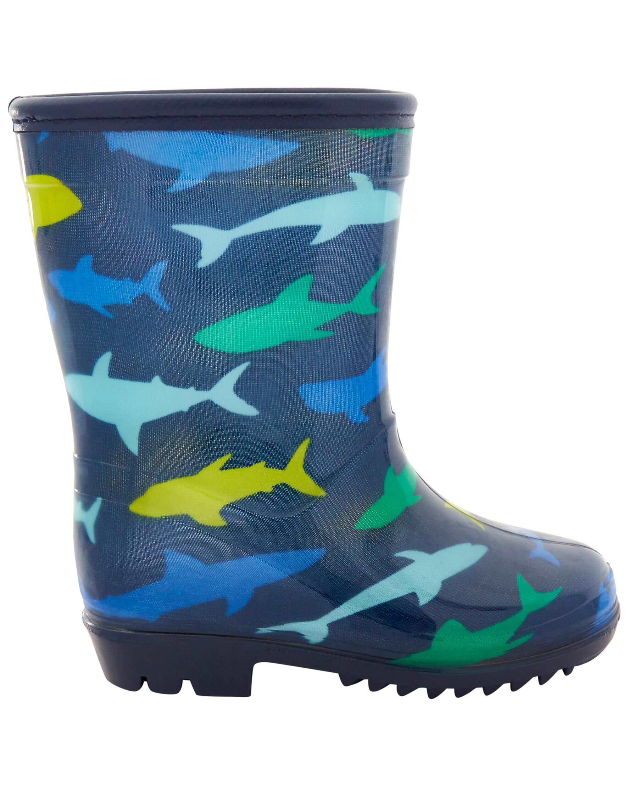 Boys rain boots size 1 2025