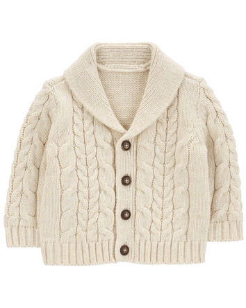 Baby Classic Cable Knit Cardigan 