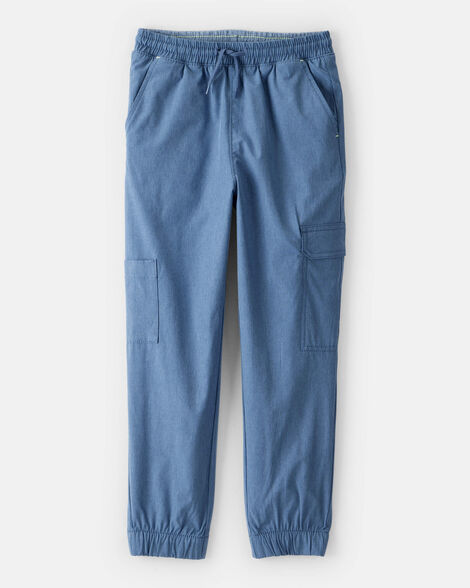 boys active woven  joggers - blue