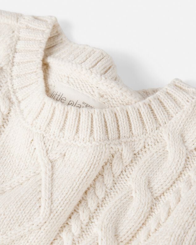 Product image 2 of Baby Organic Cotton Cable Knit Sweater 
