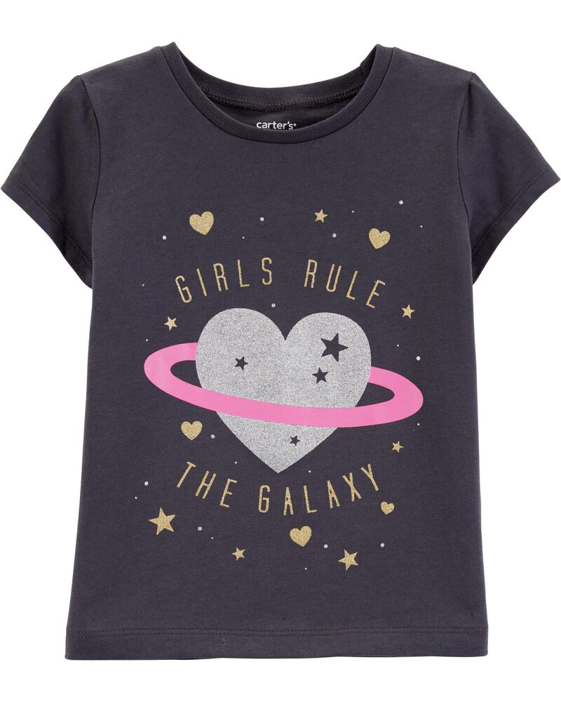 Glitter Girls Rule The Galaxy Jersey Tee Carters Com