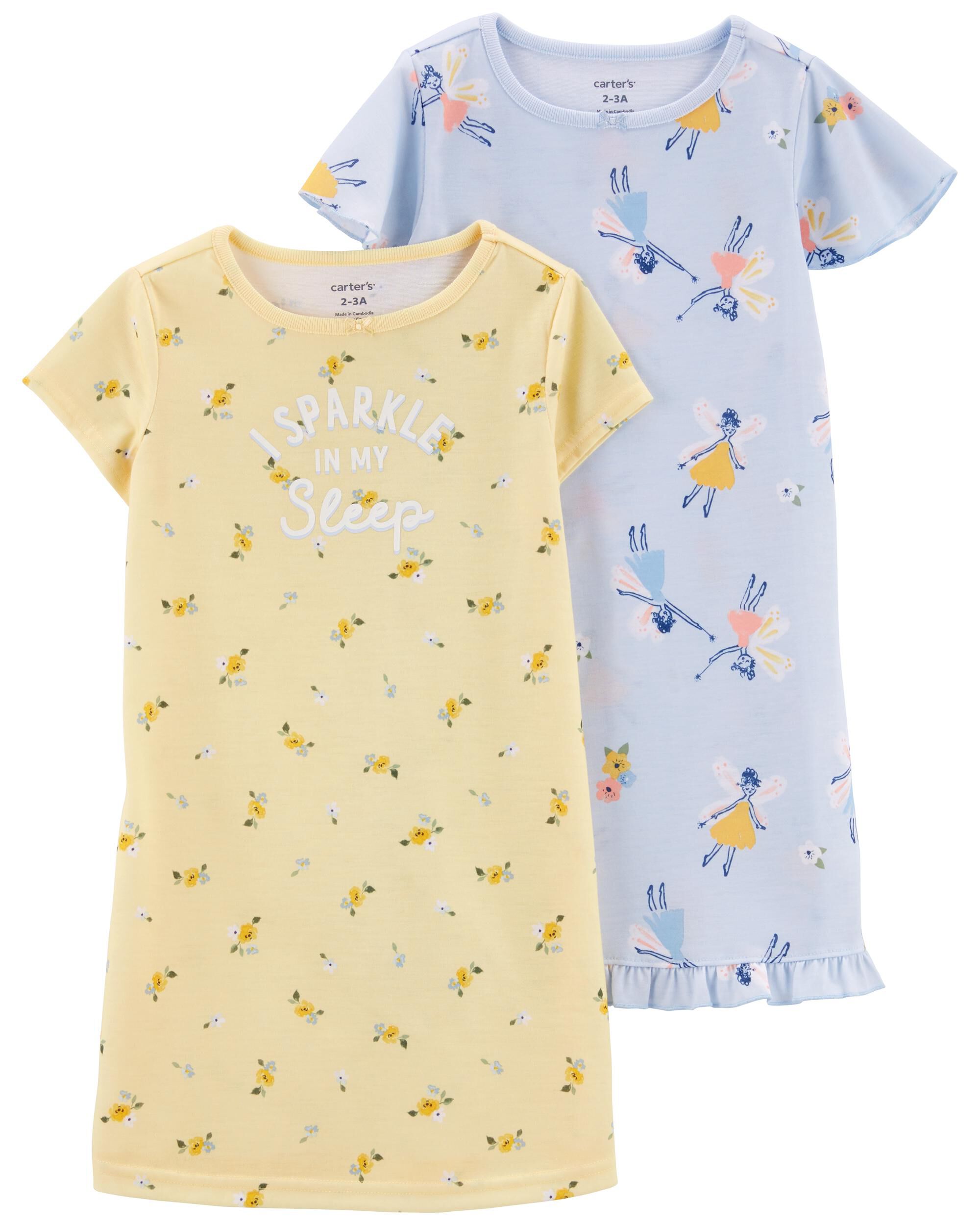 2 Pack Fairy Nightgown Set Carter s Carter s