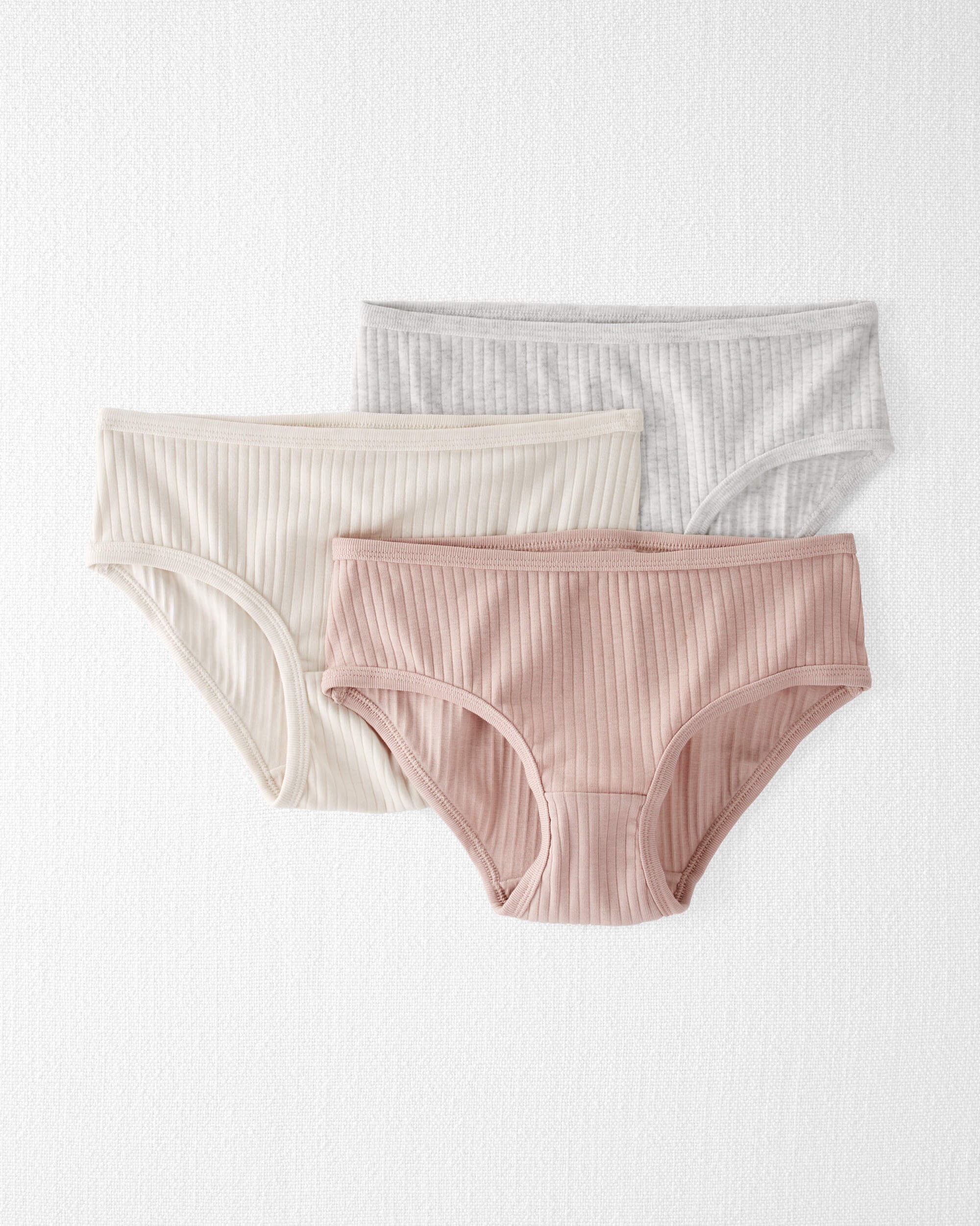 Little Planet Girls 3-Pack Organic Cotton Underwear 4-5 Thistle Pink 16$