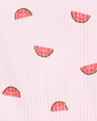 Product image 2 of Baby 2-Piece Watermelon Tank & Bike Short Set - Pink