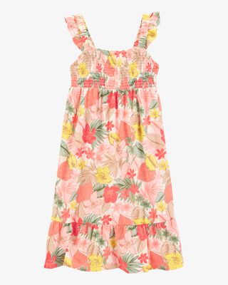 Product image 1 of Kid Floral Smocked Midi Dress