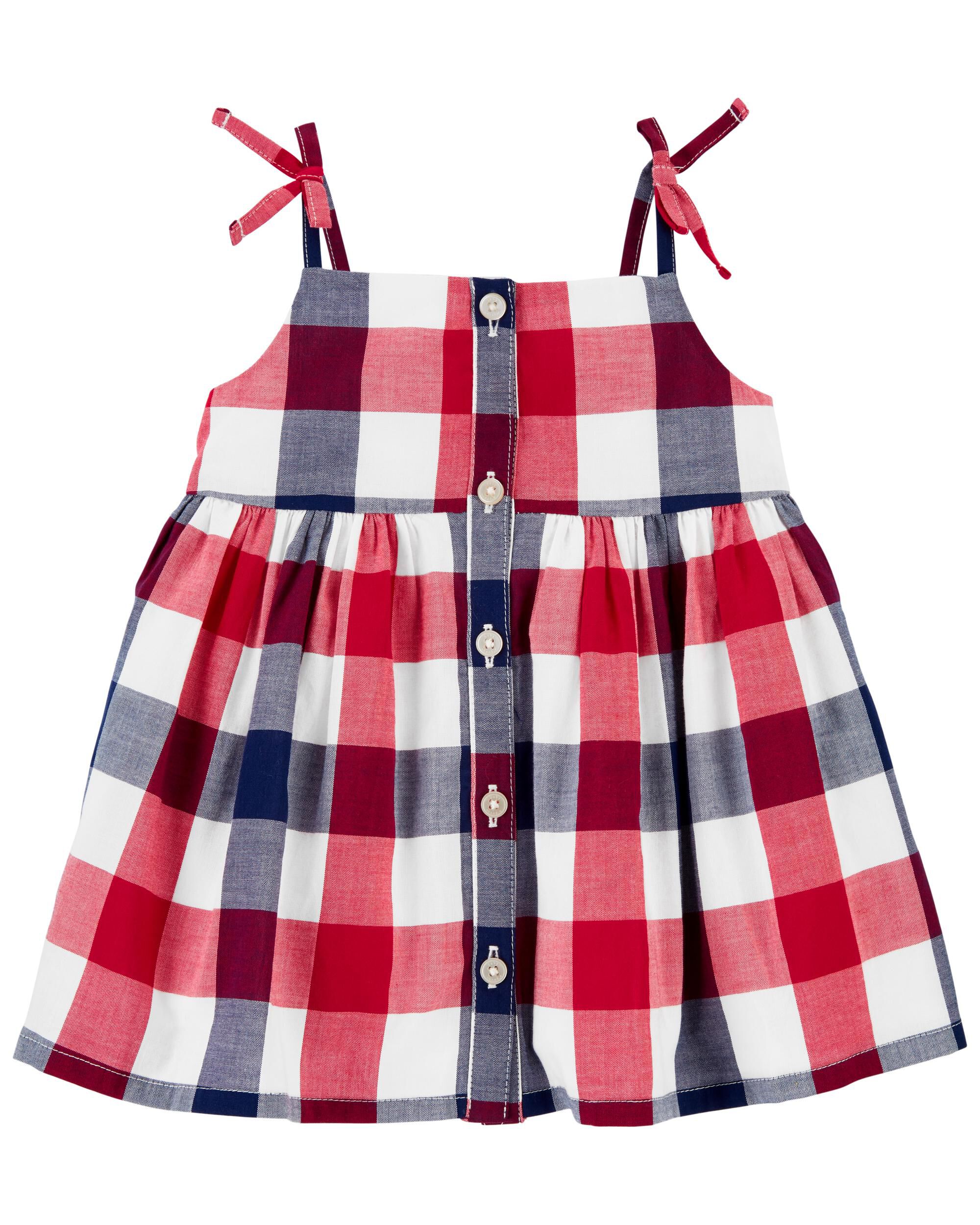 Carters buffalo check dress Clearance
