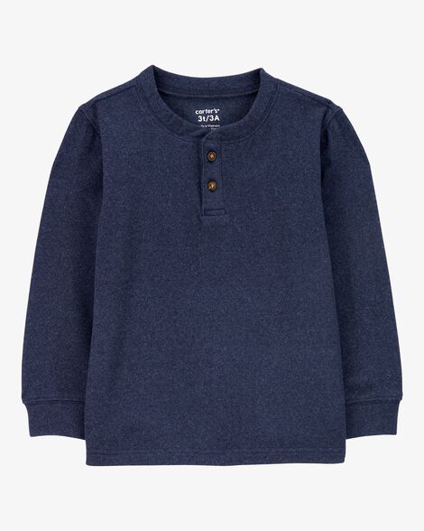 Product image 1 of Baby Drop Needle Long-Sleeve Henley Tee