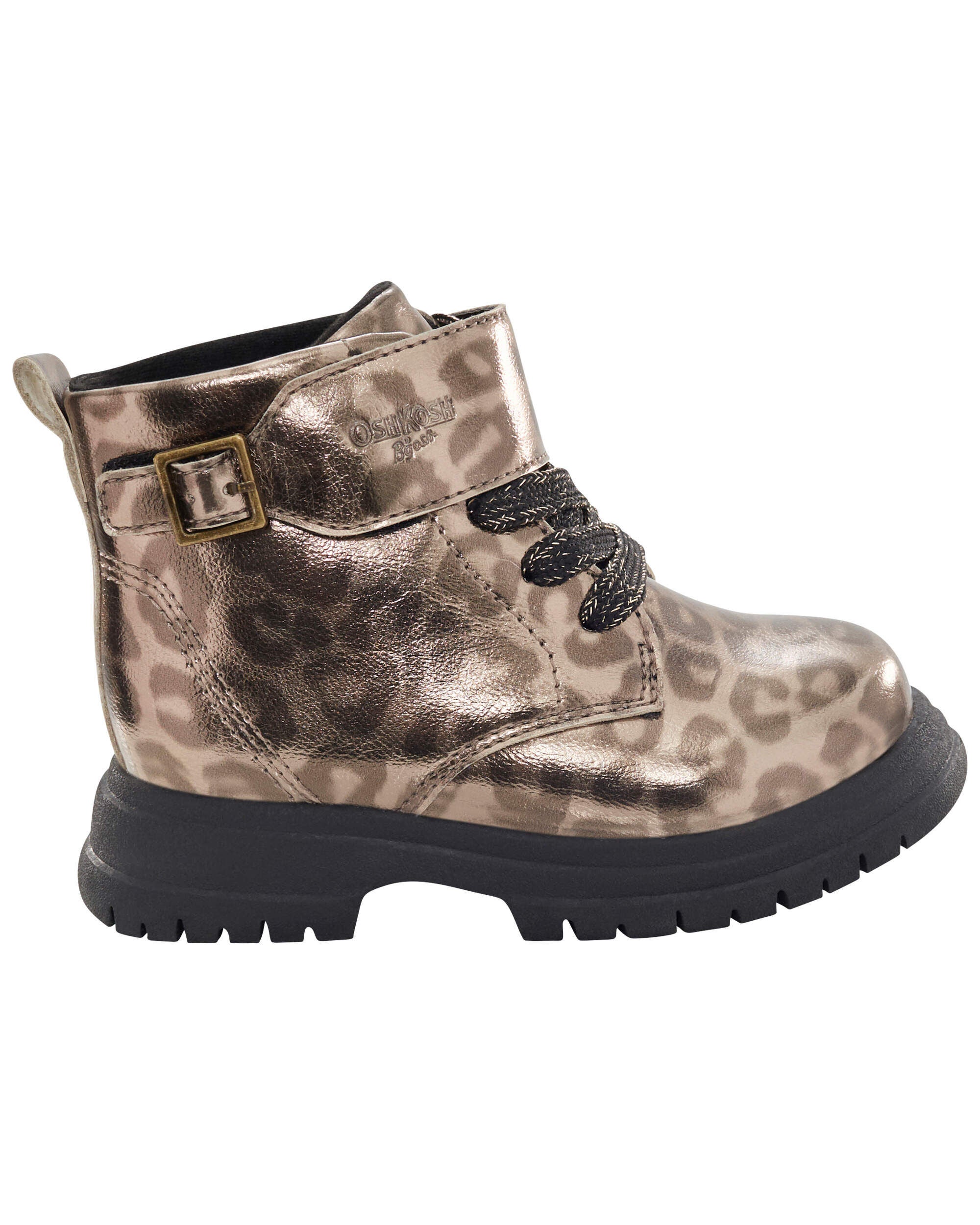 Toddler Cheetah Print Lace Up Boots OshKosh Carter s