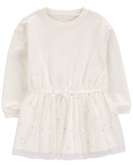 Product image 1 of Toddler Glitter Long-Sleeve Cotton Dress