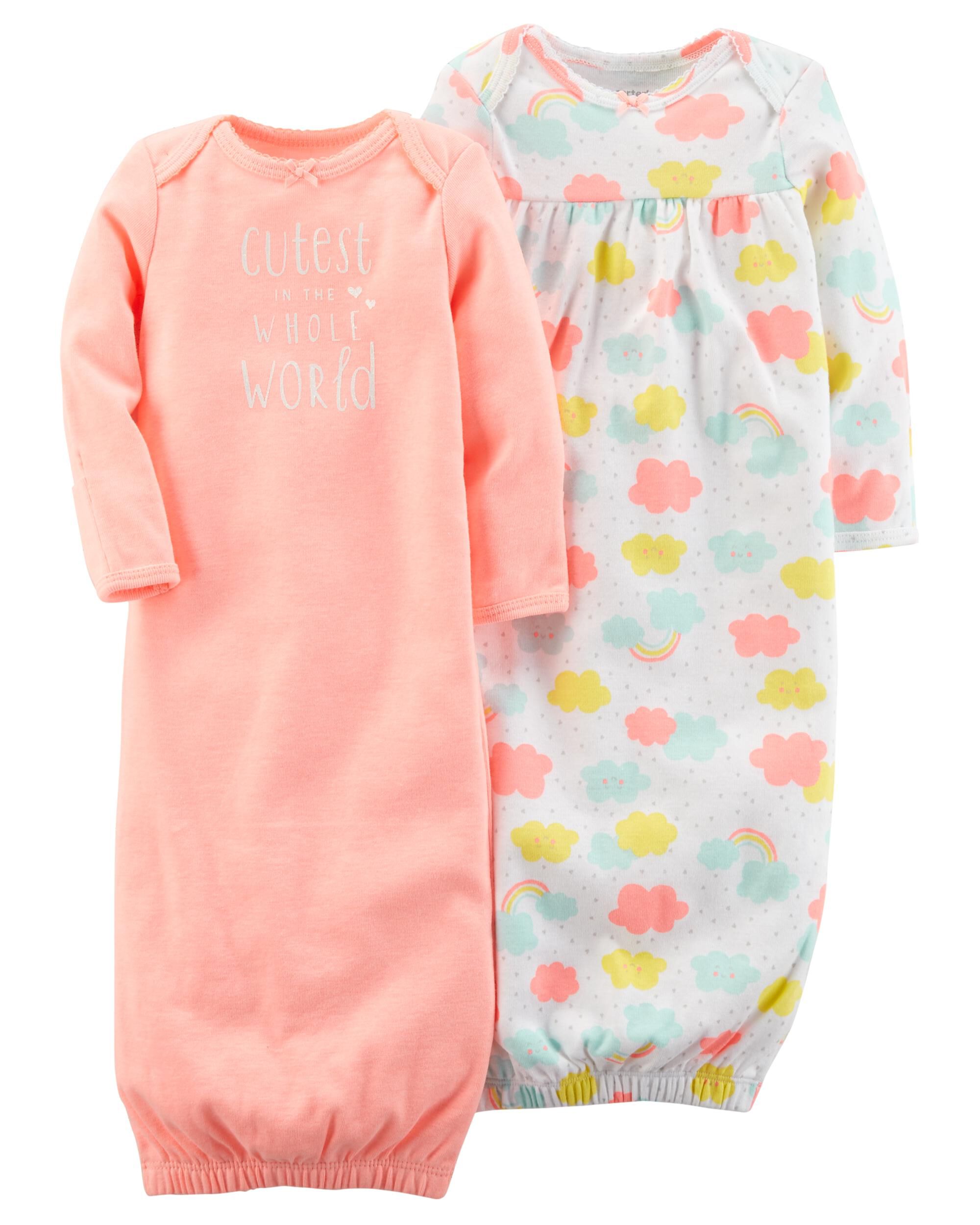 carters baby gowns