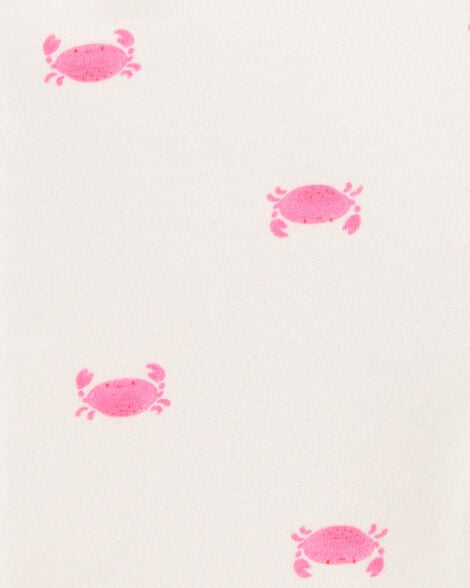  Product image 3 of Toddler Crab Print Bike Shorts - Ivory