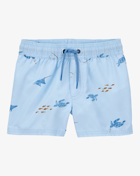  Product image 1 of Toddler Sea Creatures Swim Trunks - Blue