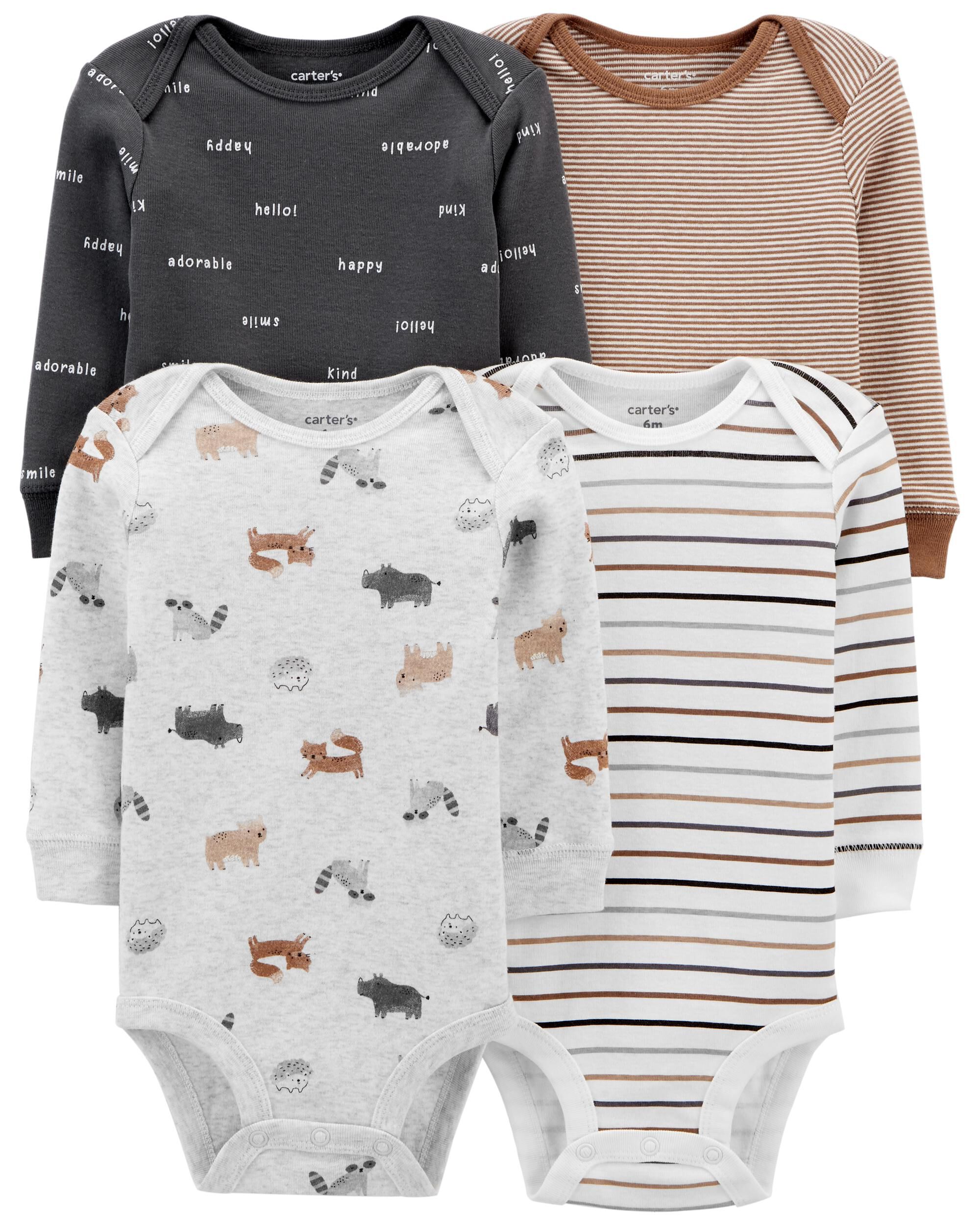*CLEARANCE* 4-Pack Animal Print Original Bodysuits