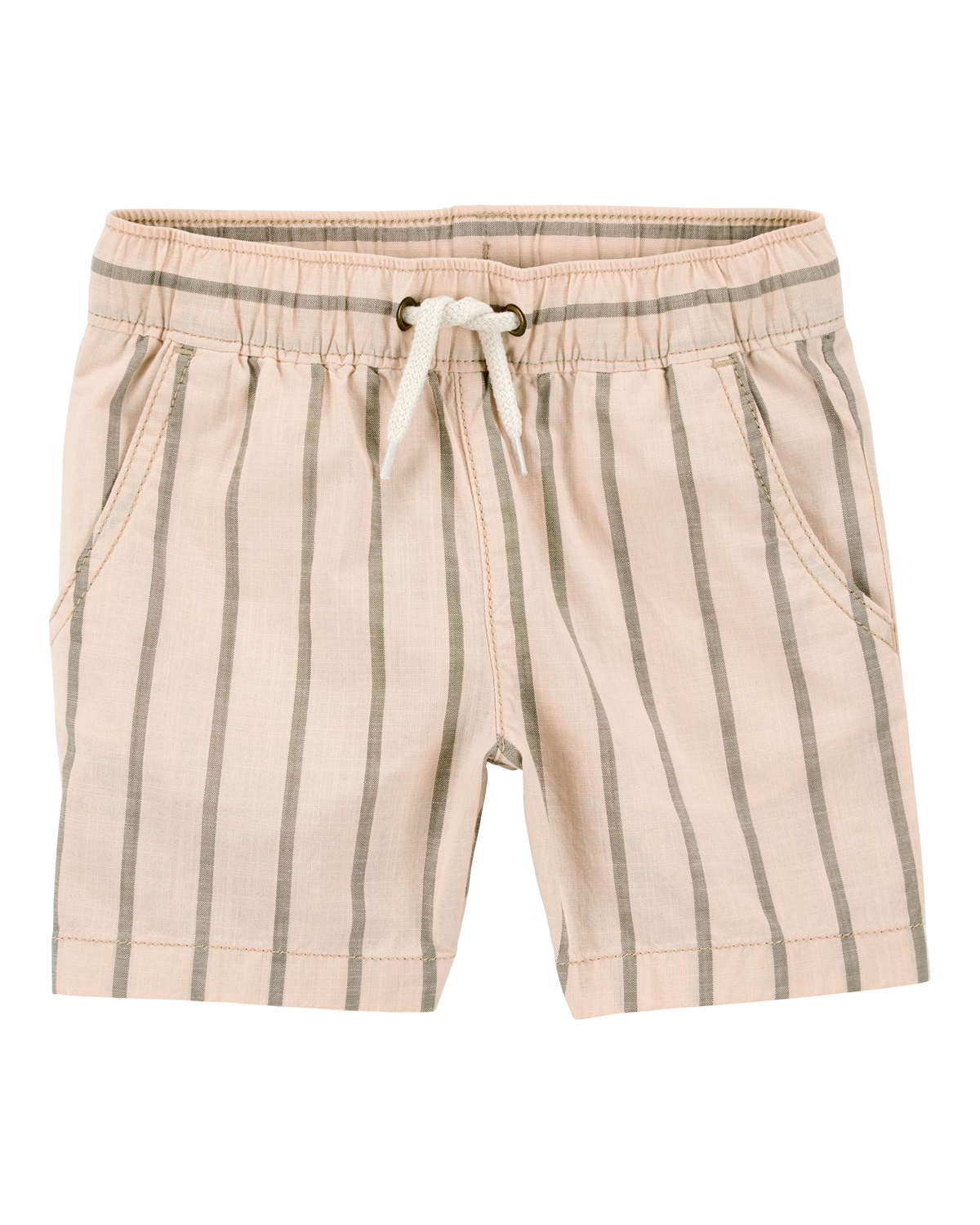 Baby Striped Drawstring Shorts - Khaki - OshKosh | Carter's
