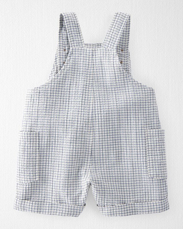 Product image 2 of Organic Cotton Checkered-Print Shortalls