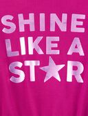Pink - Kid Shine Like A Star Metallic Thermal Top, Selected