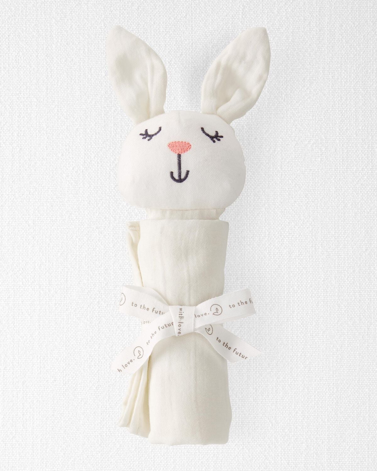 Baby Organic Cotton Muslin Bunny Lovey - Carter
