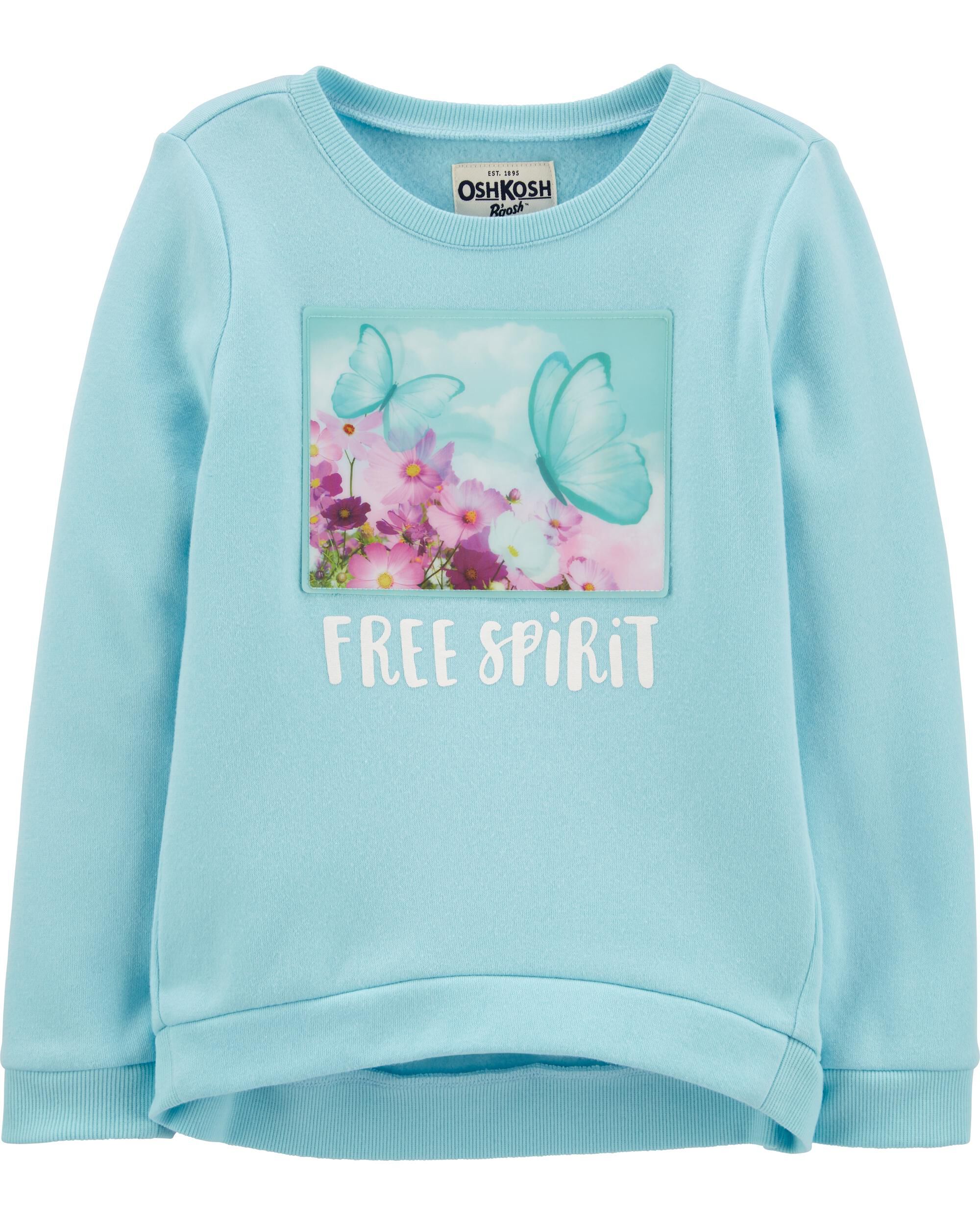  *CLEARANCE* Butterfly Dreamy Motion Graphic Pullover 
