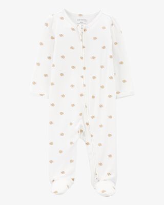 Product image 1 of Baby Snail Print Zip-Up PurelySoft Sleep & Play Pajamas