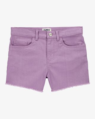 Product image 1 of Kid Iconic Raw Hem Shorts - Purple