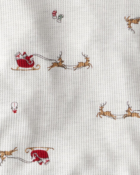  Product image 3 of Toddler Santa Sleigh PurelySoft Snug Fit 2-Piece Pajamas - Grey