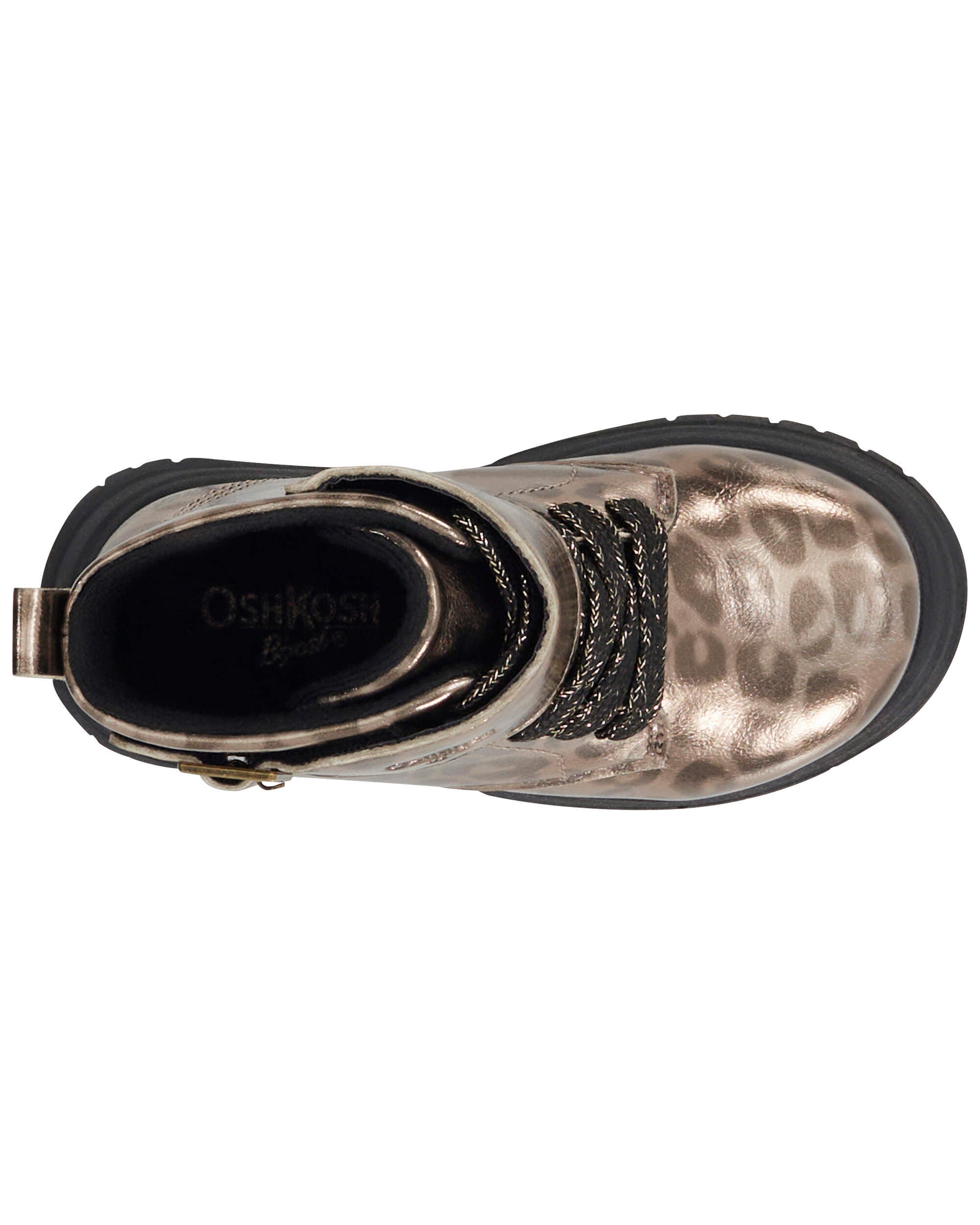 Toddler Cheetah Print Lace Up Boots