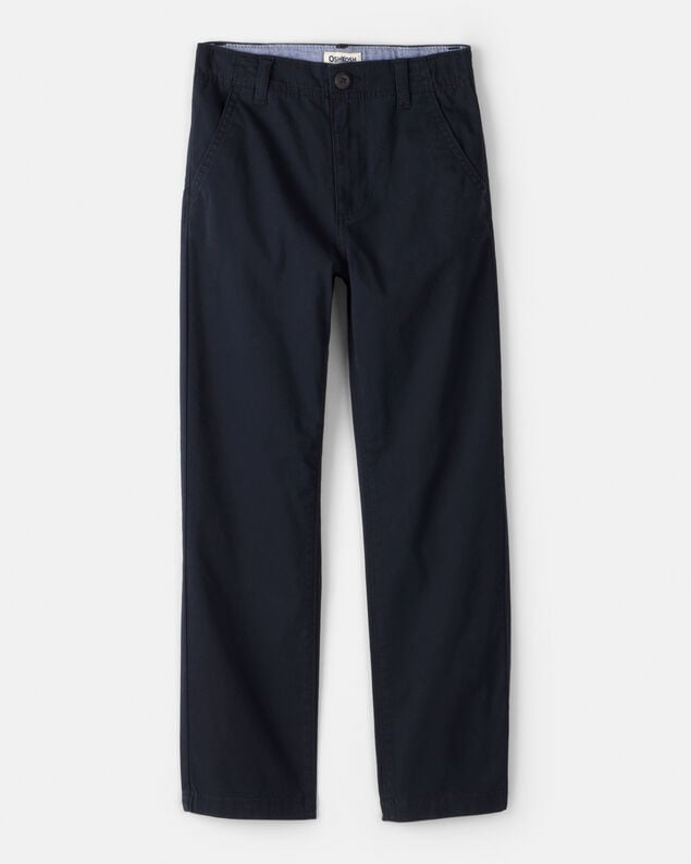 Product image 1 of Boys Flat Front Fashion Pants - Navy