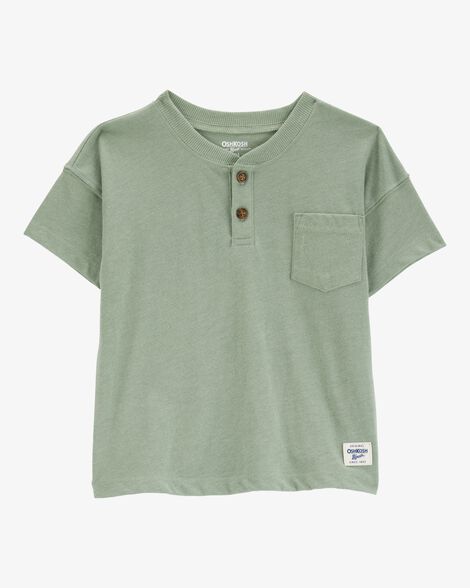  Product image 1 of Baby Pocket Henley Tee - Green